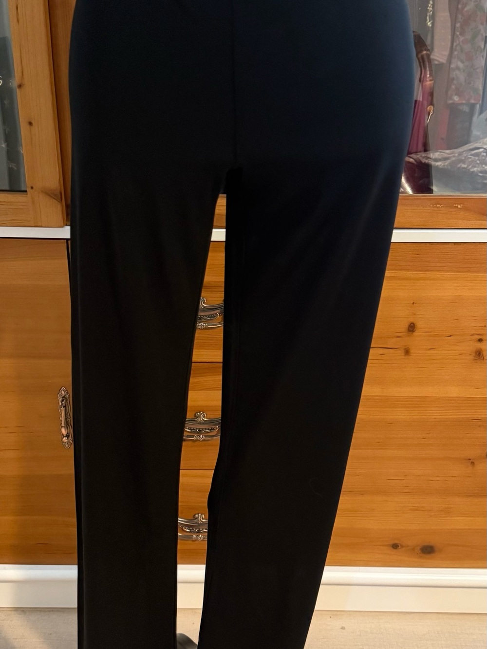 Dolce & Gabbana Black Sheer Skinny Leg Women's Pants